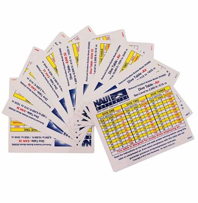 Dive Tables, RGBM (set of nine) 