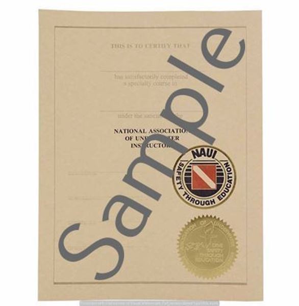 Picture of Certificate, Recreational Sidemount