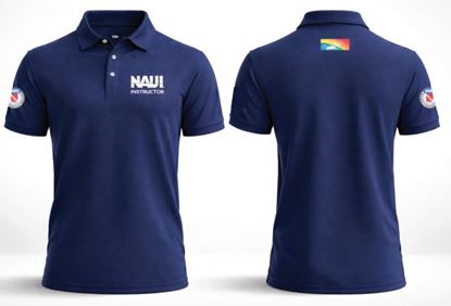 Picture of New NAUI Instructor Premium Polo Tee – Cotton Microfiber Lacoste Design with Embossed NAUI Logo