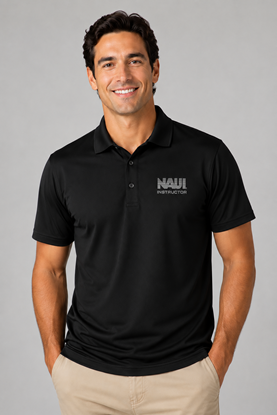 Picture of New NAUI Instructor Premium Polo Tee – Cotton Microfiber Lacoste Design with Embossed NAUI Logo