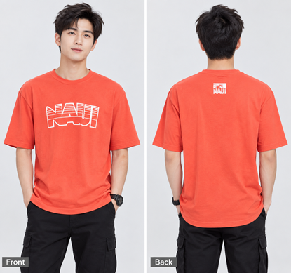 Picture of NAUI Logo Round Neck ( Mirco PK ) T Shirt - Coral