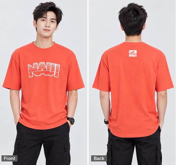 Picture of NAUI Logo Round Neck ( Mirco PK ) T Shirt - Coral